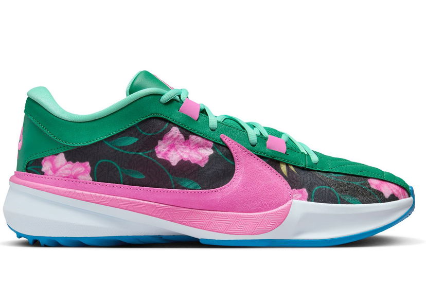 Basketboll Nike Zoom Freak 5 Flowers Grön | DX4985-401/DX4996-401