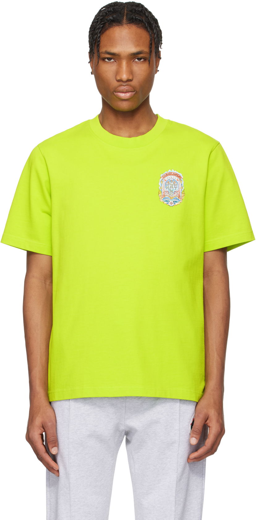 T-shirt Casablanca Casablanca Casa Way Skate T-Shirt Grön | MS25-JTS-001-10