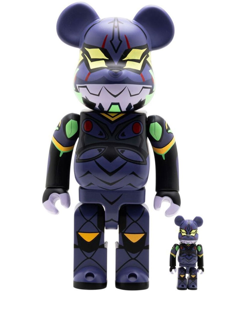 Samlarobjekt Medicom Toy Evangelion Unit 13 "New Paint Version" BE@RBRICK 100% and 400% figure set - Purple Mörkblå | MEDI294922270822