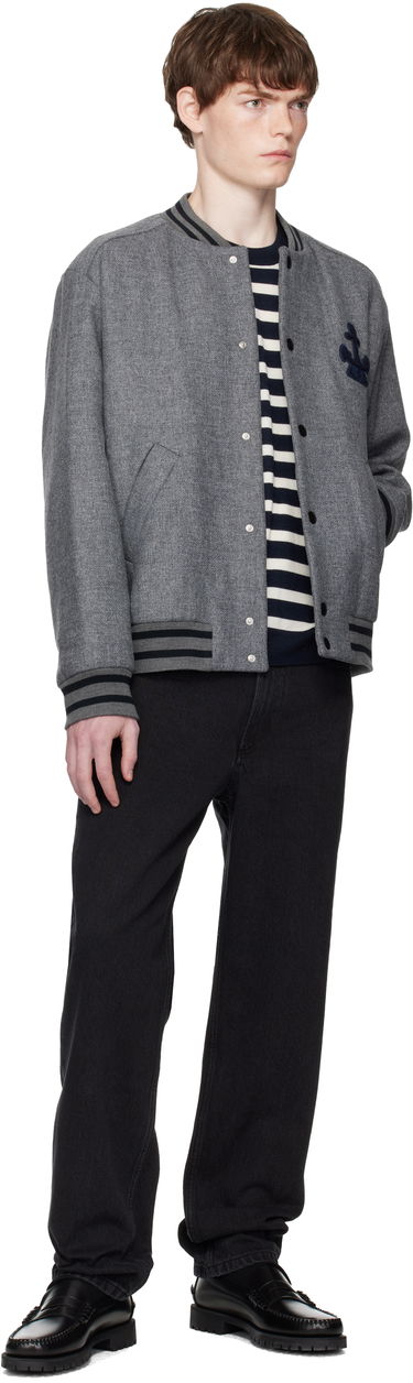 Bomberjacka A.P.C. A.P.C. Micka Wool Bomber Jacket Grå | WVBEB-M32010, 3