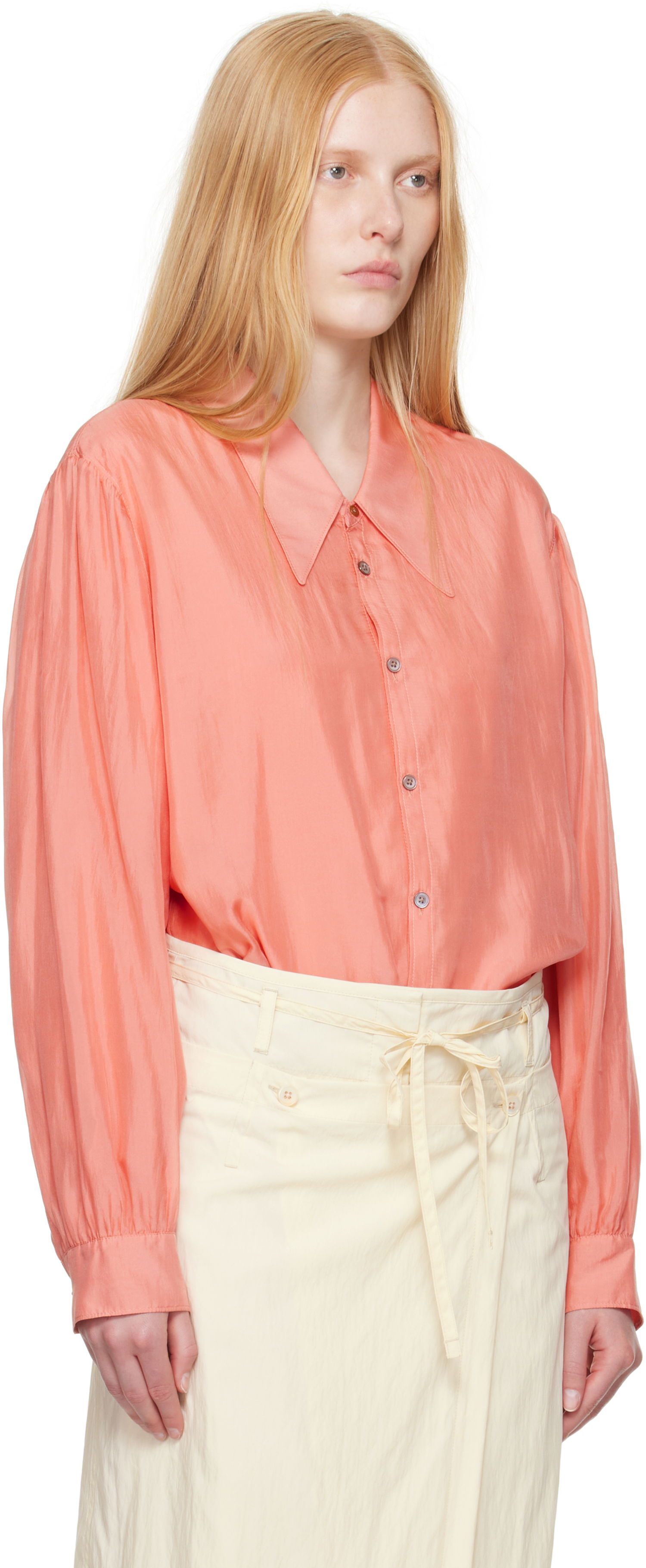 Skjorta LEMAIRE Lemaire Pointed Collar Shirt Rosa | SH1151 LF1373, 1