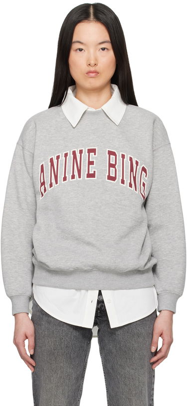 Sweater Anine Bing Anine Bing Spencer Sweatshirt Grå | A-08-11451-GRM1, 0