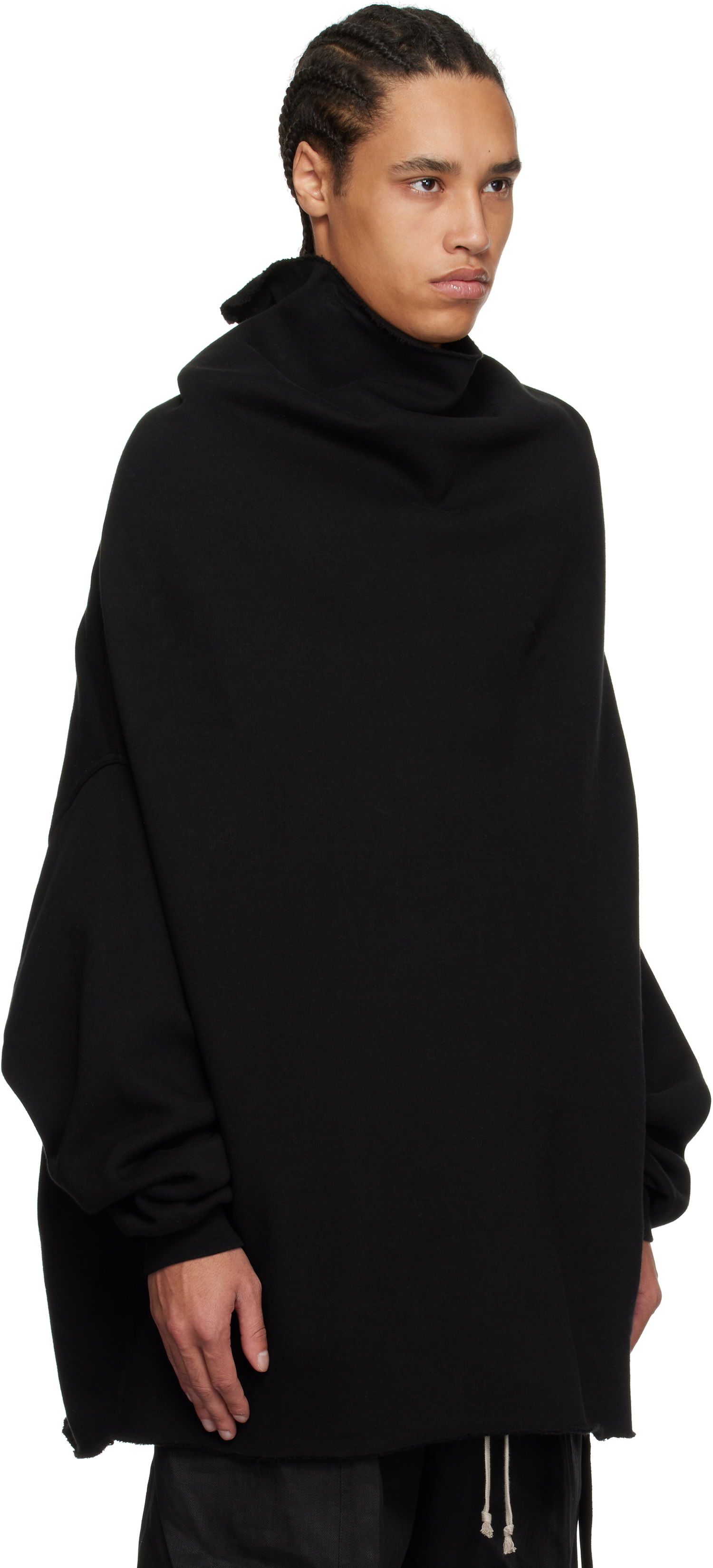 Sweater Rick Owens Rick Owens DRKSHDW Hollywood Shroud Turtleneck Svart | DU01E3273 F, 1