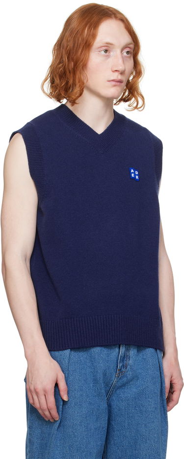 Sweater ADER ERROR Wool Knit Vest Blå | BMSGFYKT0201NV, 1