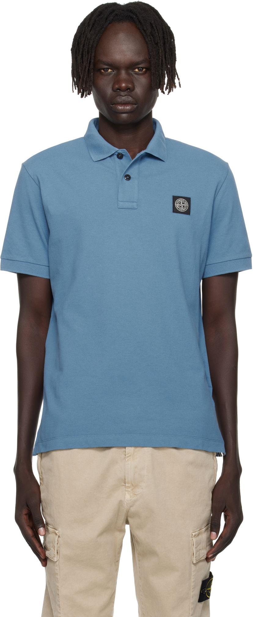 Polotröja Stone Island Short Sleeve Polo Blå | K2S15 2200005 S0017