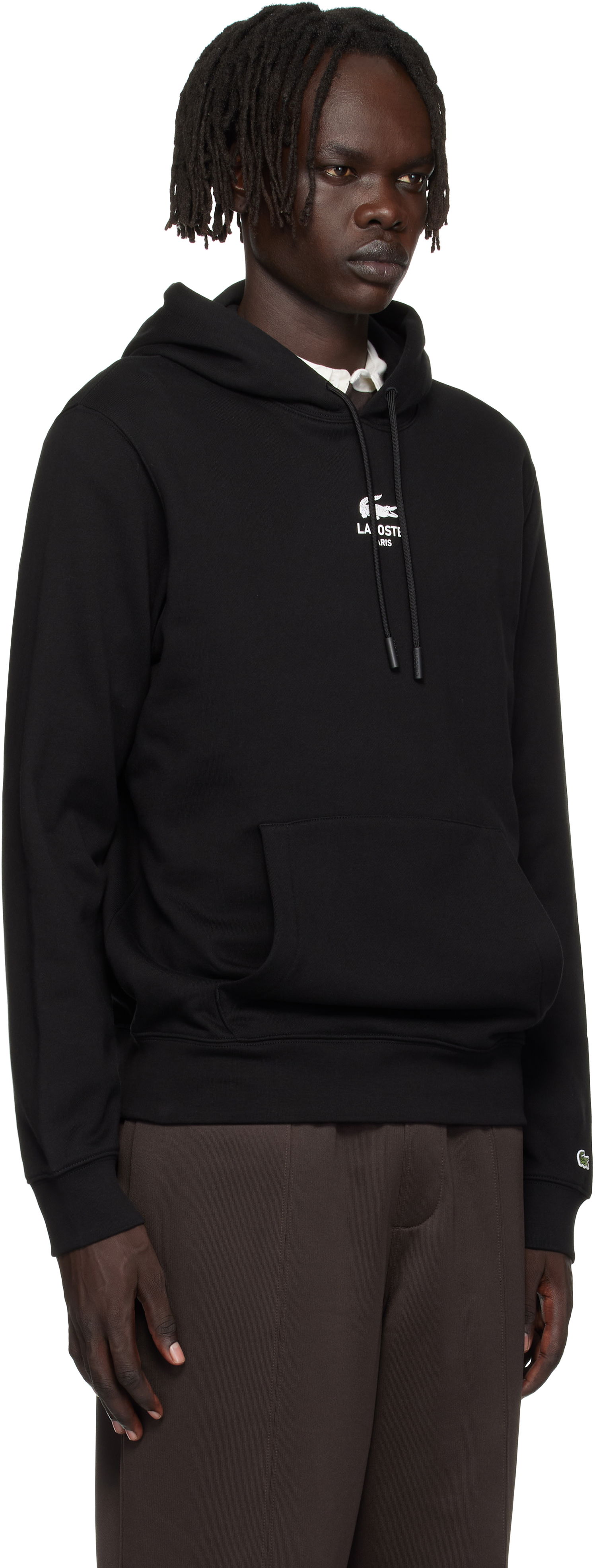 Sweatshirt Lacoste Print Hoodie Svart | SH2740_031, 1