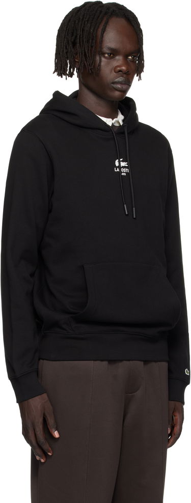 Sweatshirt Lacoste Print Hoodie Svart | SH2740_031, 1