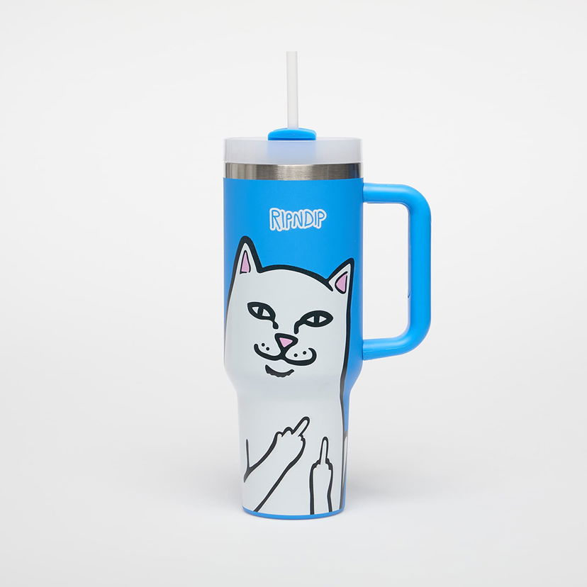 Dricksflaska RIPNDIP Lord Nermal Big Ol Cup Tumbler 1200 ml Blue Universal Blå | RNDNERMCUP