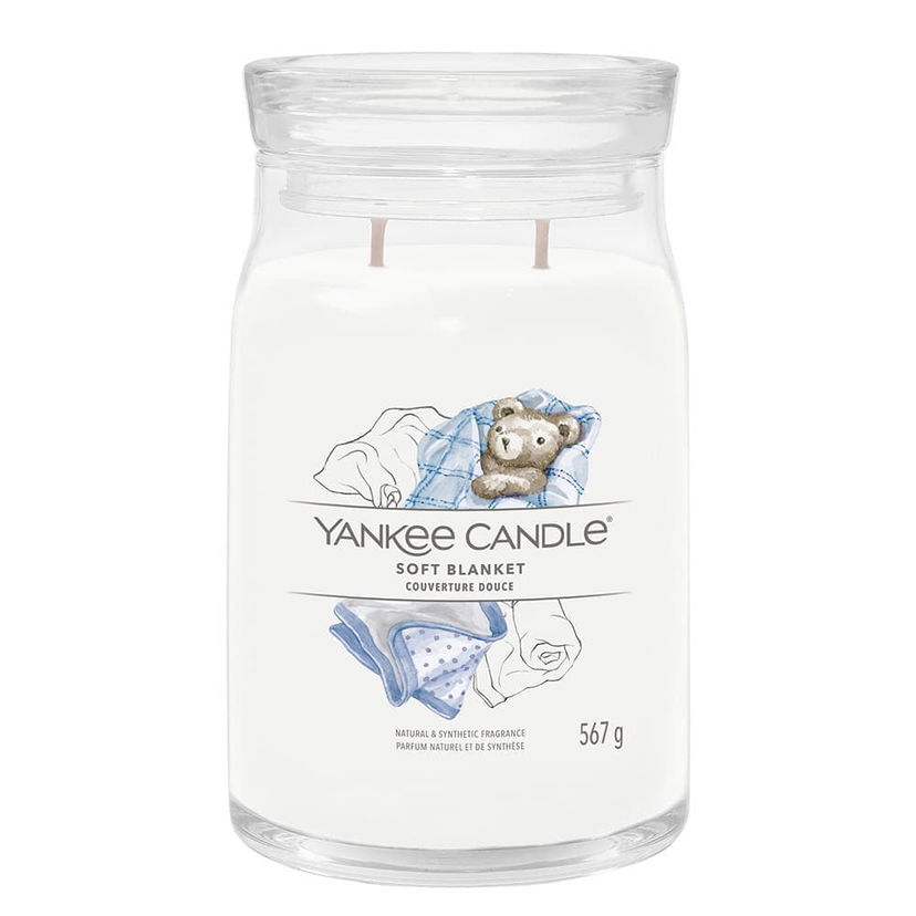 Ljus Yankee Candle Signature Large Jar 2 Wicks Soft Blanket Vit | 40368
