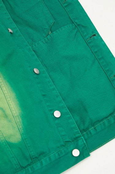 Jacka BILLIONAIRE BOYS CLUB Oversized Garment Dyed Denim Jacket Grön | B24411, 4