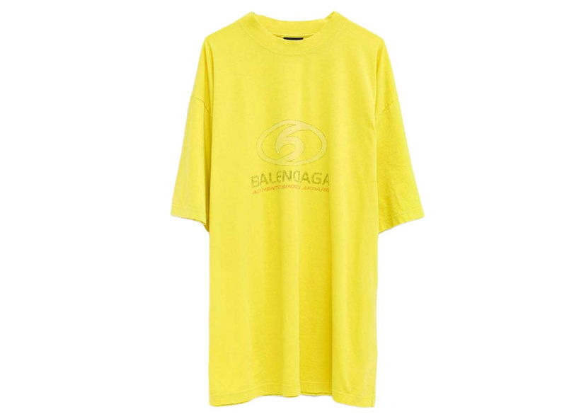 T-shirt Balenciaga Surfer T-shirt Gul | 764235 TPVM3