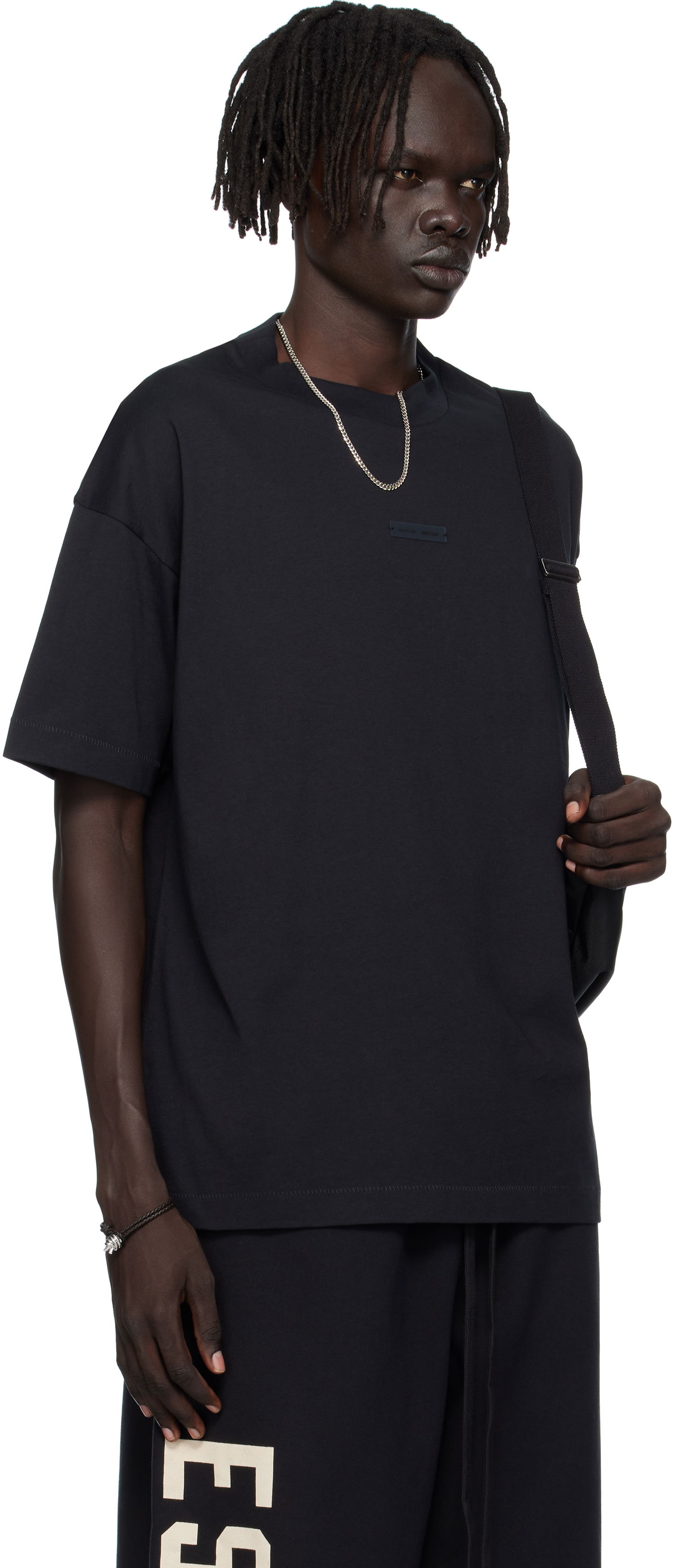 T-shirt Fear of God Fear of God ESSENTIALS Classic Fit T-shirt Svart | 125SP254190F, 1