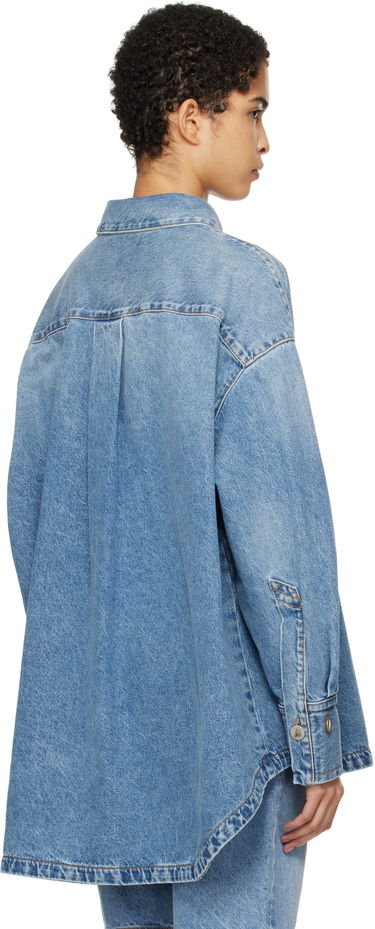 Skjorta The Attico Attico Diana Denim Shirt Blå | 250WCB00068 DDD085AA, 2