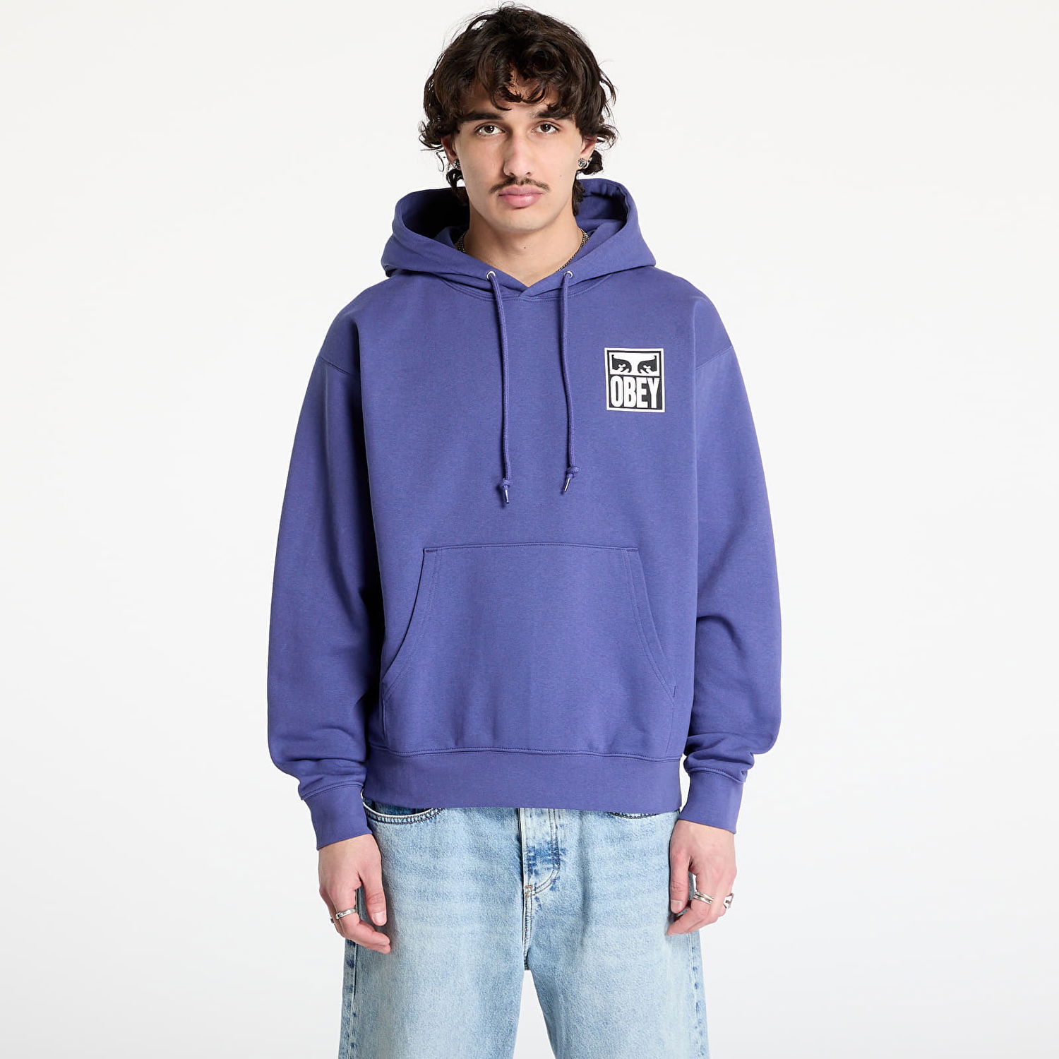 Sweatshirt OBEY OBEY Eyes Icon 2 Hoodie Purpur | 117462142-SIB, 0