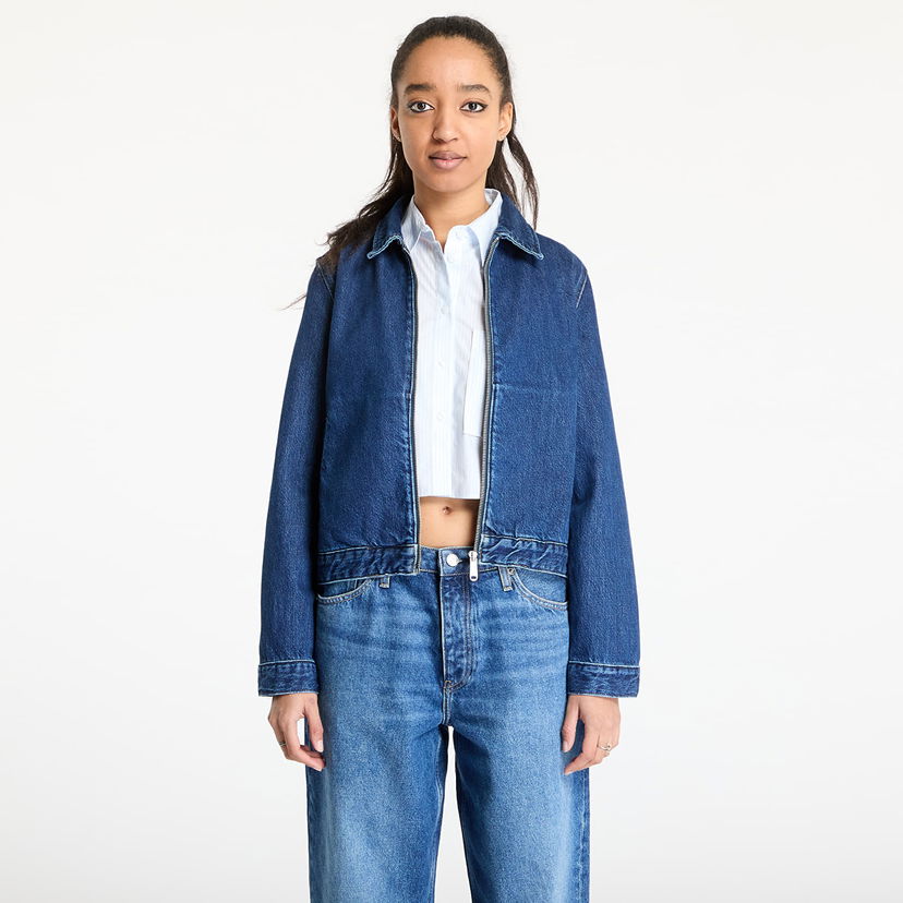 Jacka CALVIN KLEIN Calvin Klein Jeans Zip Denim Jacket Blå | J20J224545 1BJ