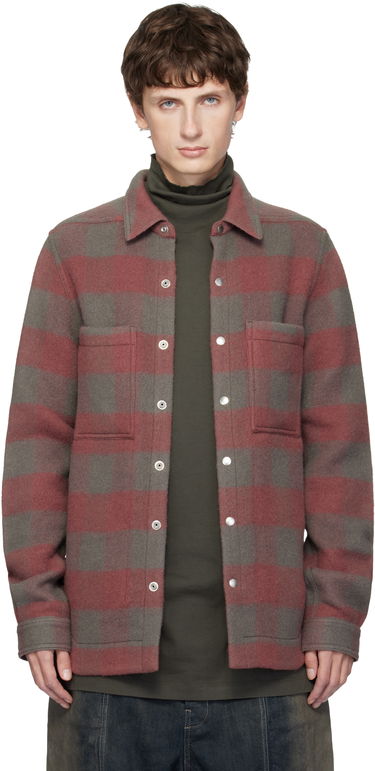 Skjorta Rick Owens Concordians Checked Wool Shirt Flerfärgad | RU02E1744 WJP, 0