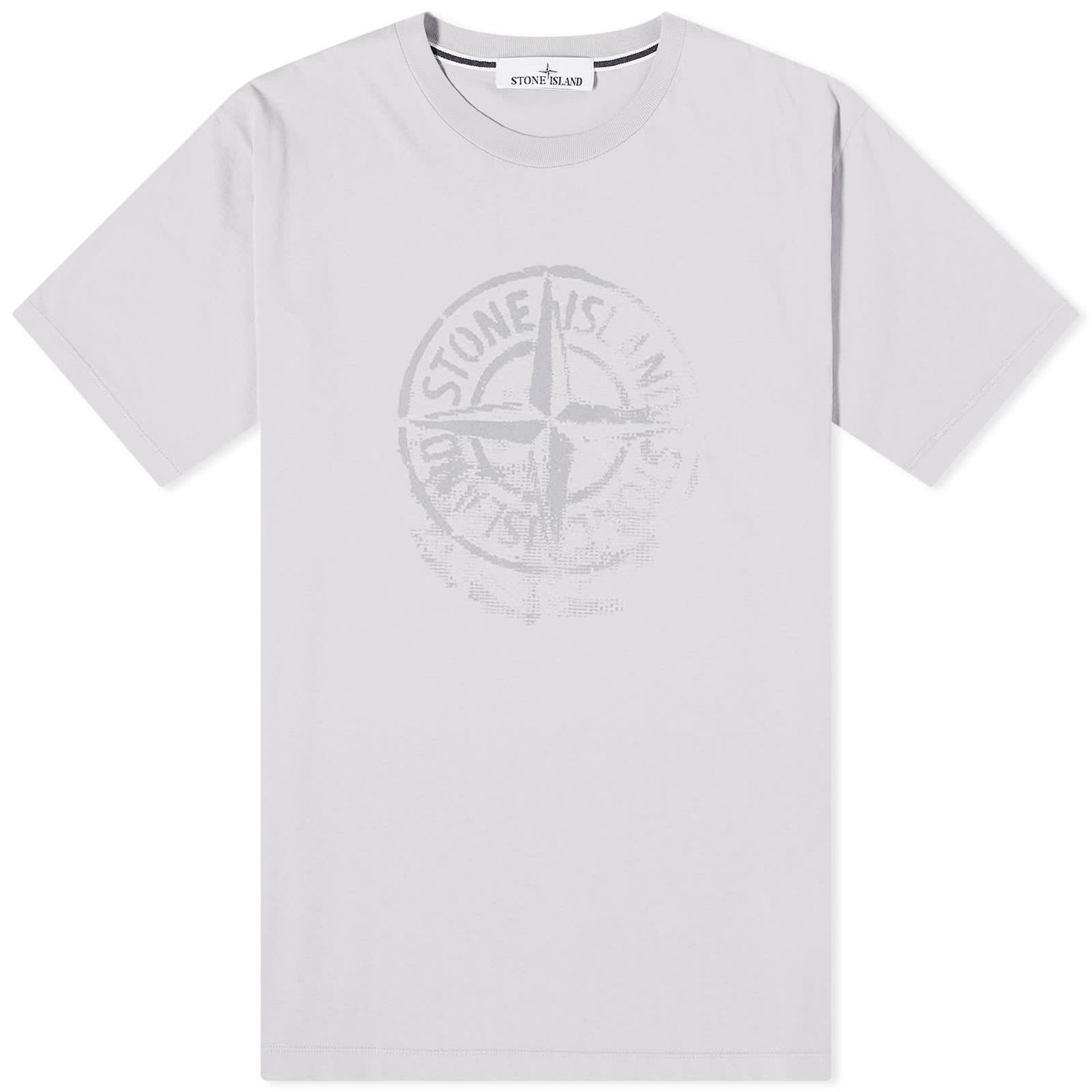 T-shirt Stone Island Reflective One Badge Print T-Shirt Grå | 80152RC87-V0064, 0