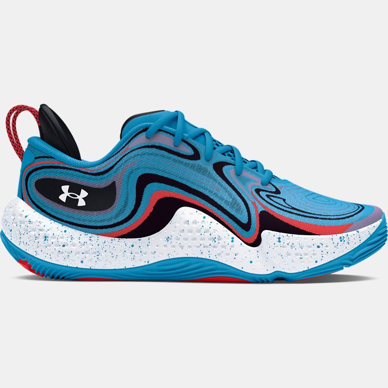 Basketboll Under Armour Unisex Spawn 6 Basketballschuhe Capri / Rot Solstice / Weiß 44.5 Turkos | 3027259-400