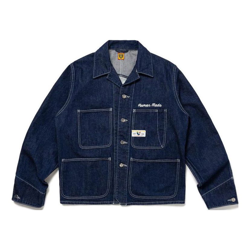 Skjorta Human Made Short Denim Coverall Jacket Blå | HM26JK007