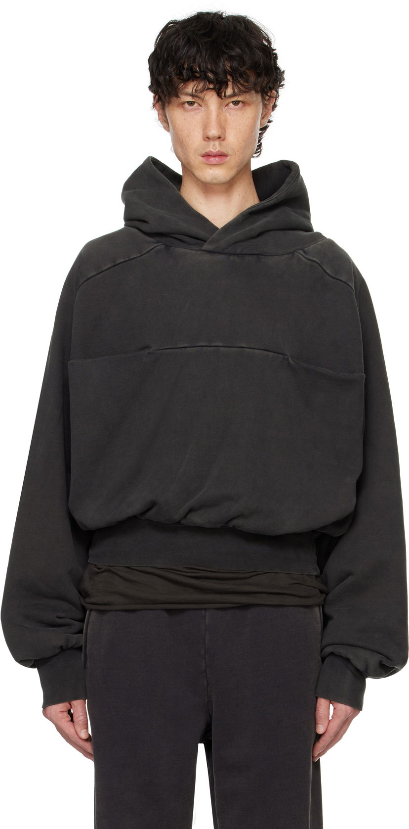 Sweatshirt Entire Studios Double Hoodie Svart | ES2367WB