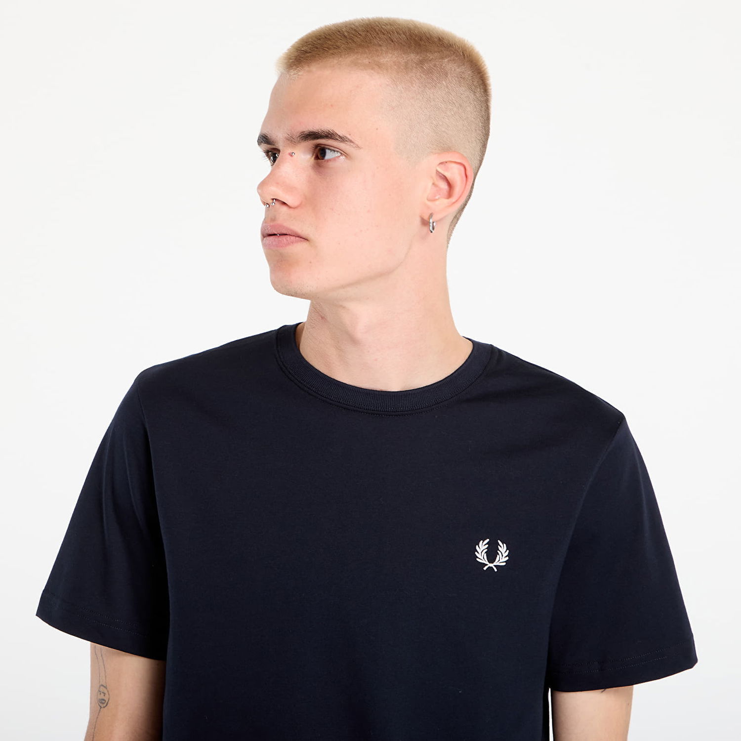 T-shirt Fred Perry Fred Perry Crew Neck T-Shirt Mörkblå | M1600V 608, 1