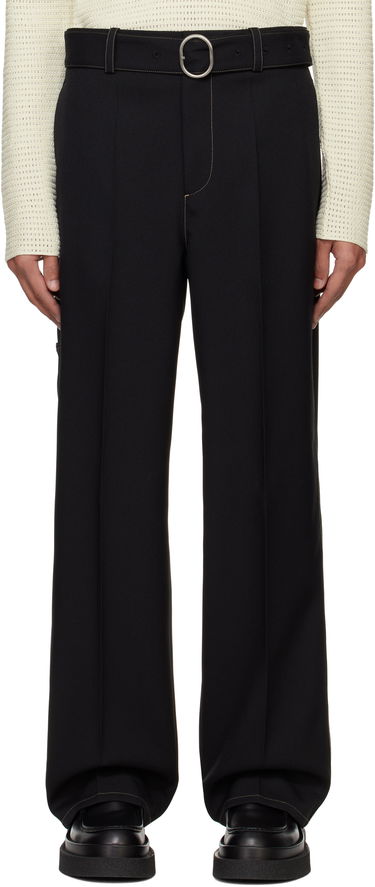 Byxor Jil Sander Jil Sander Belted Trousers Svart | J22KA0255_J70001, 0