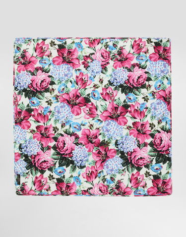 Halsduk Dolce & Gabbana Dolce & Gabbana Floral Print Interlock Blanket Vit | LNJAE7II7HTHA5MH, 3