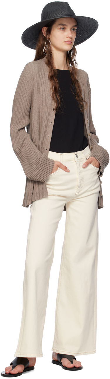 Jeans rag & bone Sofie Ankle Wide-Leg Jeans Vit | WDD24P2993BREC, 3