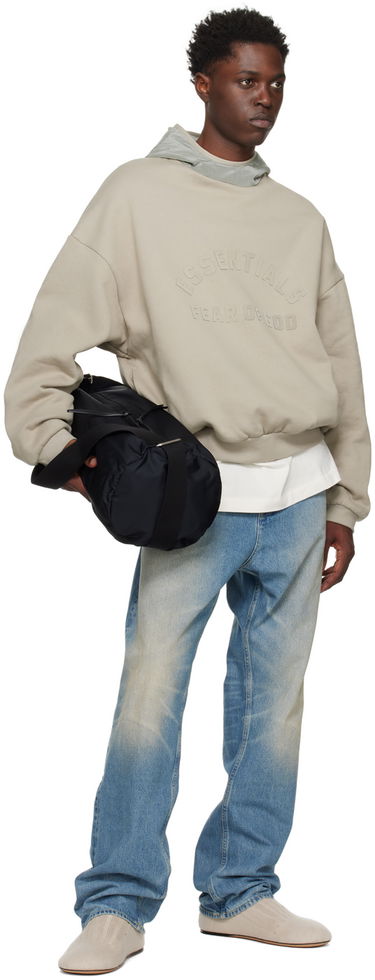 Sweatshirt Fear of God Essentials Nylon Fleece Hoodie Grå | 202SP244315F, 3