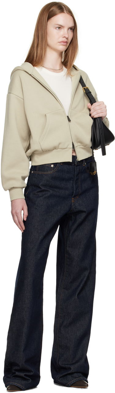 Sweatshirt Fear of God Fear of God ESSENTIALS Classic Fit Zip-Up Hoodie Grön | 192SP255096FW, 3