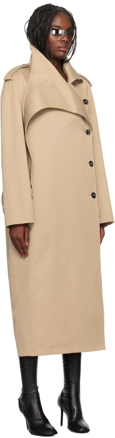 Trenchcoat Courrèges Courrèges Long Oblique Trench Coat Beige | 424CMA178CO0131, 1