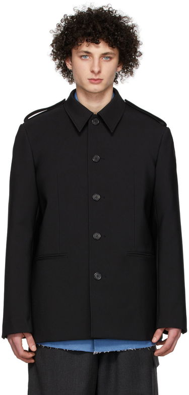Skjorta We11done We11done Regular Collar Jacket Svart | WD-JK1-22-084-M-BK, 0