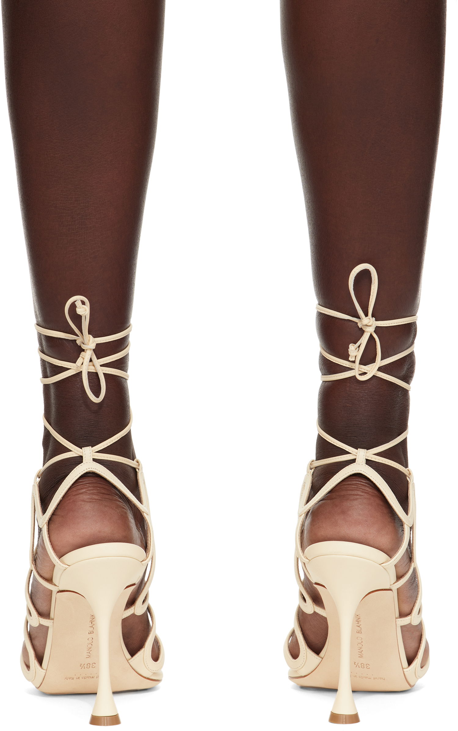 Tillbehör Manolo Blahnik Manolo Blahnik Fawda Heeled Sandals Beige | 125-2839, 1