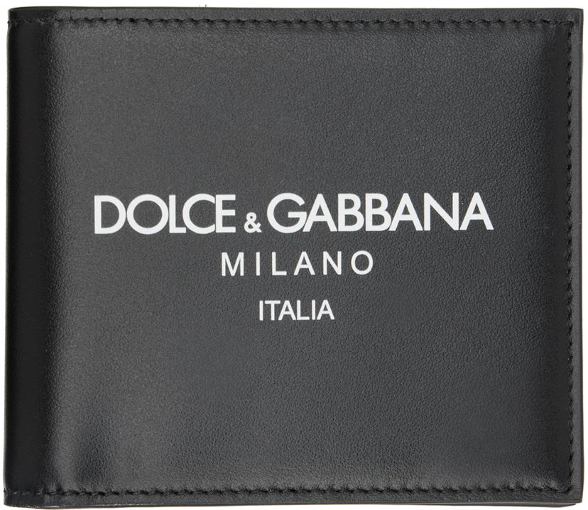 Plånbok Dolce & Gabbana Black Logo Wallet Svart | BP1321AN244