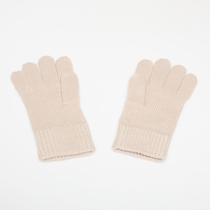Handskar CALVIN KLEIN Calvin Klein Patch Wool Knitted Gloves Beige | LV14D8031G RMU