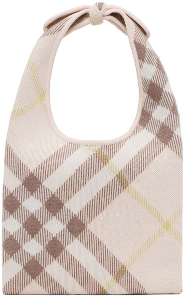 Tygpåse Burberry Burberry Check Tie Tote Bag Rosa | 8112008, 0
