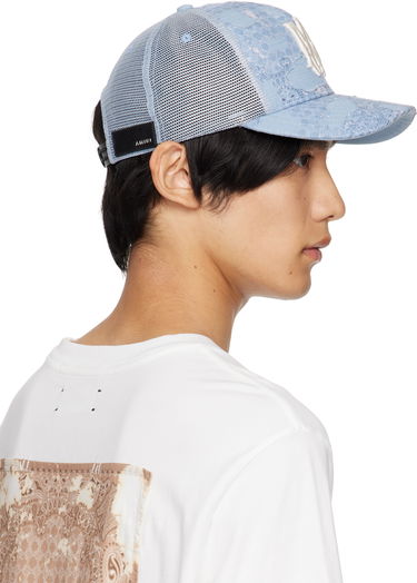 Keps AMIRI AMIRI Bandana Repair Trucker Cap Svart | AMHATR1028, 4