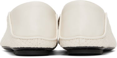 Skovård Bottega Veneta Bottega Veneta Adamo Woven Slippers Vit | 807010 V4VE0, 1