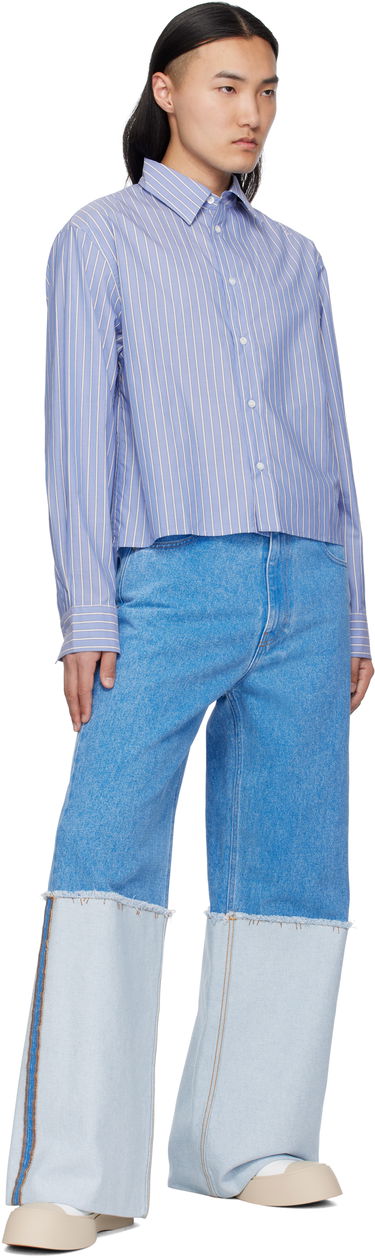 Jeans Marni Marni Two-Tone Wide Leg Jeans Blå | PUJU0106S0 USCW91, 3