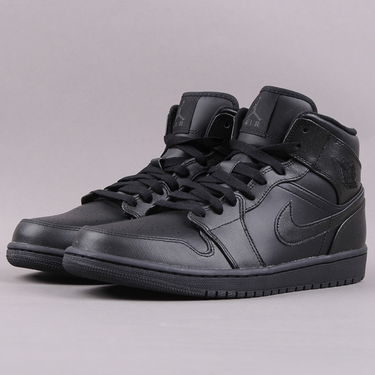 Sneakers och skor Jordan Air Jordan 1 Mid 2013 ''Triple Black'' Svart | 554724-010, 1