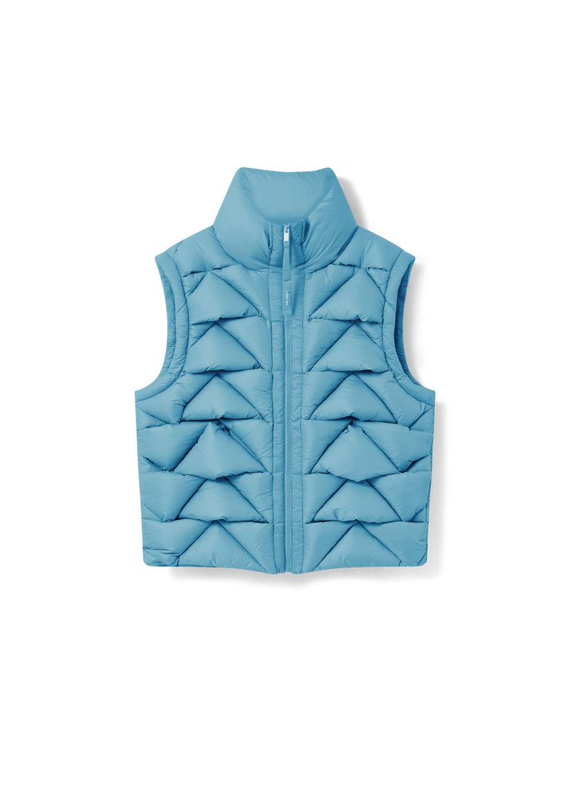 Väst AXEL ARIGATO Geometric Quilted Puffer Vest Blå | A3126002
