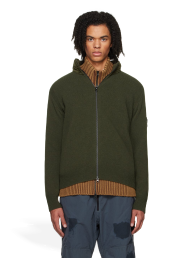 Sweater Stone Island Two-Way Zip Sweater Grön | 7915504A3