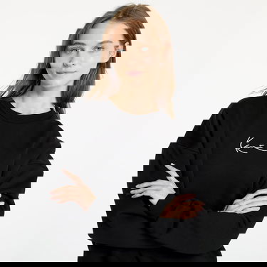 Sweatshirt Karl Kani Small Signature Essential OS Crew Black Svart | KW-CR021-001-01, 3