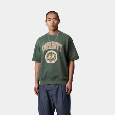 Sweater Carhartt WIP Carhartt WIP Library Short Sleeve Sweatshirt Grön | I034727_9, 0
