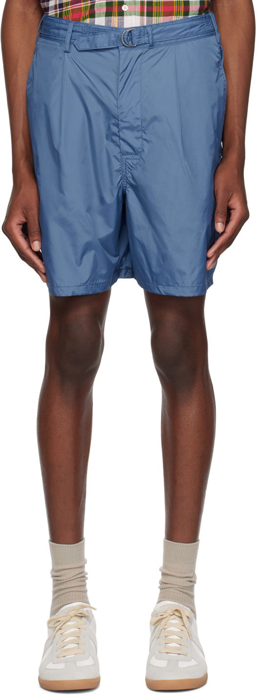 Shorts BEAMS Beams Plus Belted Shorts Blå | 38250023139