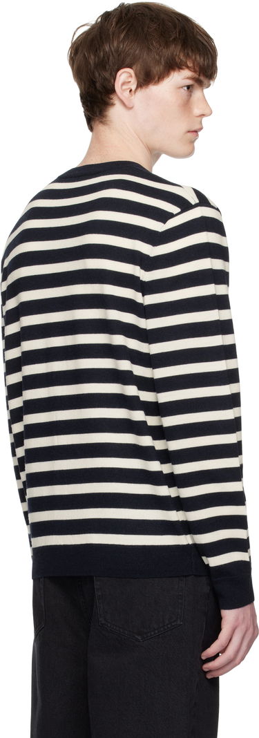 Sweater A.P.C. A.P.C. Matthias Striped Sweater Mörkblå | WVBEC-H23431, 2