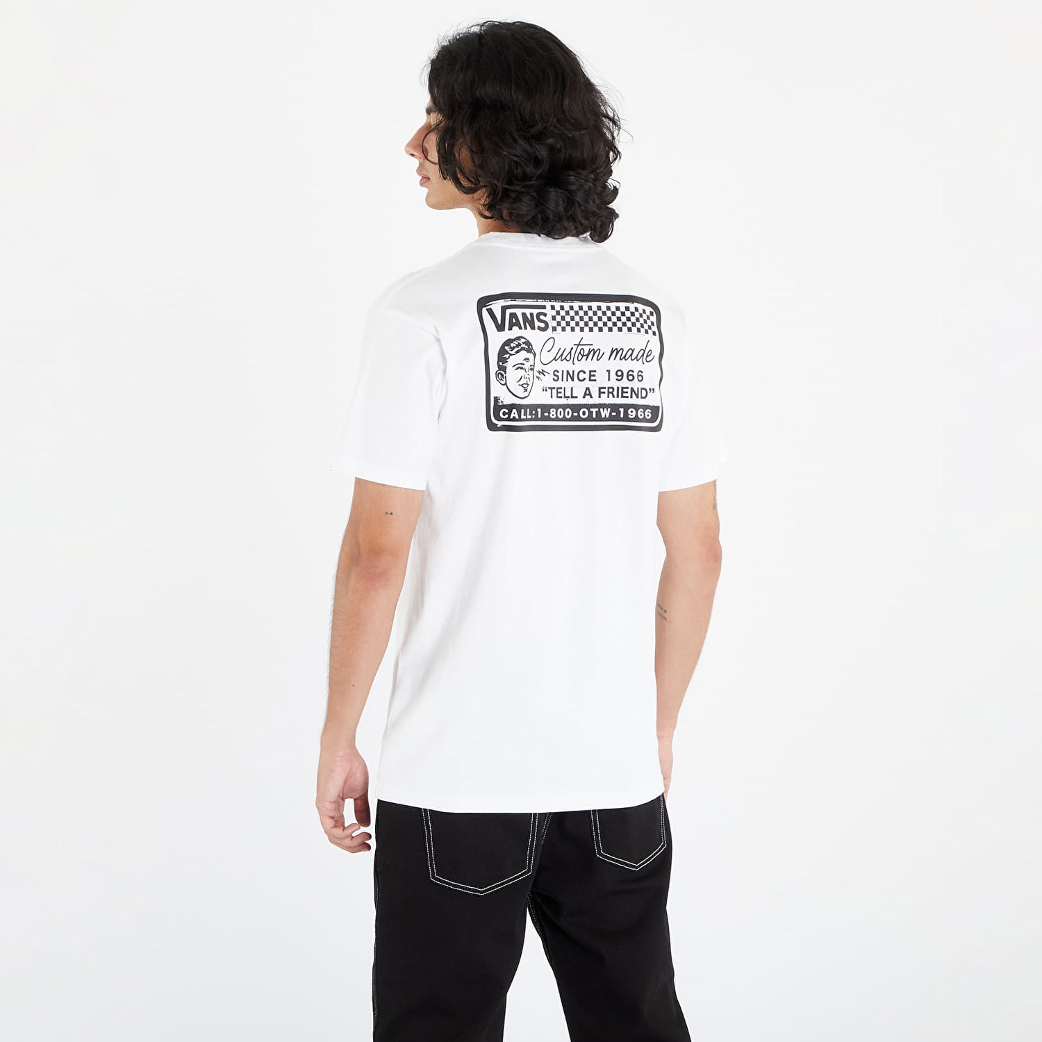 T-shirt Vans Psyche Custom Vit | VN000G05WHT1, 1