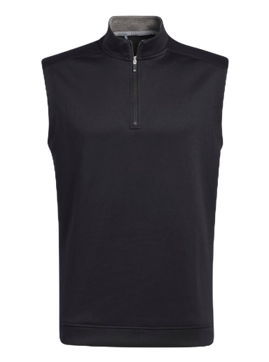 Väst adidas Originals Club Quarter-Zip Vest Svart | GH7080