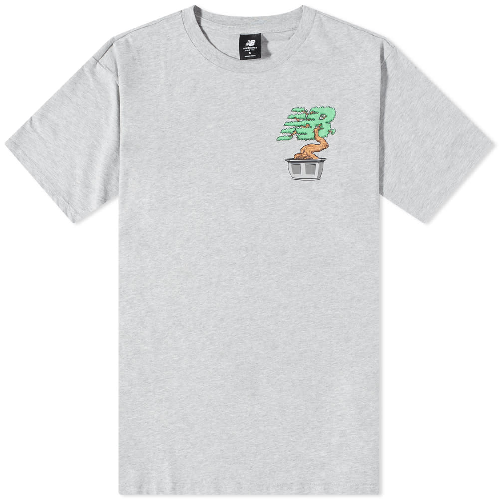 T-shirt New Balance Day Roots Grå | MT21567-AG, 0