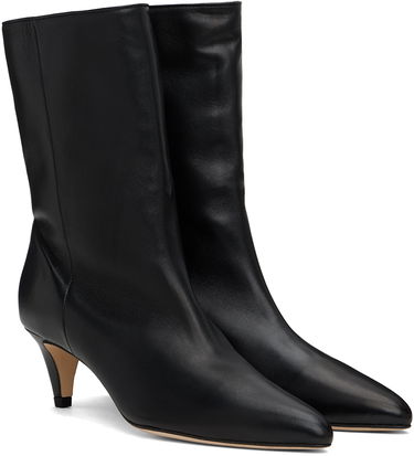 Sneakers och skor BY FAR Lysander Leather Kitten Heel Boots Svart | MWFBO068LL028BK001PL, 3